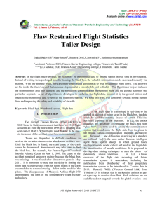 Flaw Restrained Flight Statistics Tailer Design