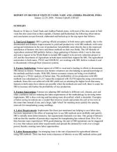 January 22-29, 2004 - The System of Rice Intensification