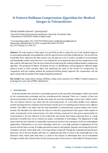 N-Pattern Huffman Compression Algorithm for Medical Images in