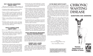 Chronic Wasting Disease (CWD) - Kansas Department of Wildlife