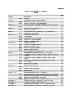 Chapter 0 - General Provisions