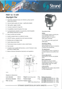 PAR 12 / 6 kW Daylight Par