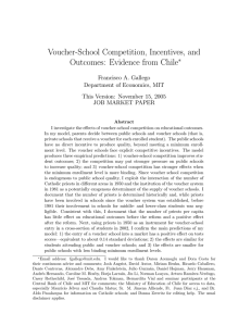 Voucher-School Competition, Incentives, and Outcomes: Evidence
