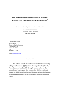 Does health care spending improve health outcomes? Evidence