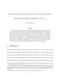 Social Networks and the Dynamics of Labor Market Outcomes