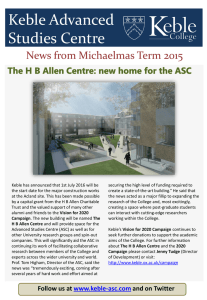 ASC Newsletter - Keble College