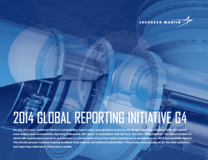 2014 GLOBAL REPORTING INITIATIVE G4