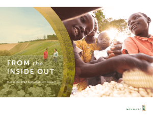 Monsanto 2014 Sustainability Report