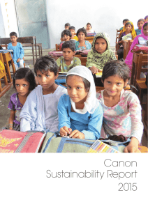Canon Sustainability Report 2015-01