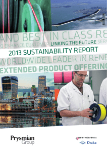 2013 sustainability report