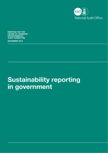 Sustainability reporting in government