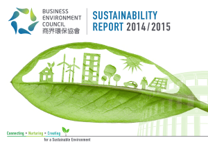 BEC Sustainability Report 2014-15 - Business Environment Council