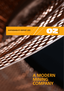 OZ Minerals 2013 Sustainability Report