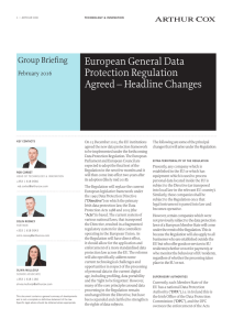 European General Data Protection Regulation Agreed
