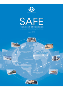 SAFE Framework of Standards to Secure and Facilitate Global Trade