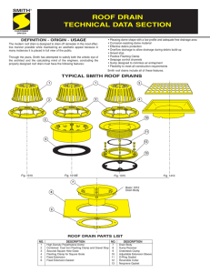 Roof Drains Technical Data