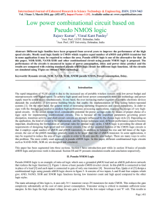 Low power combinational circuit based on Pseudo