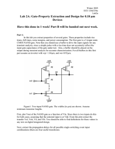 Lab 2A: Gate-Property Extraction and Design for 0.18 µm Devices