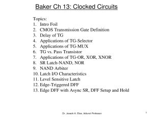 Baker Ch 13: Clocked Circuits