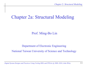 Chapter 2a: Structural Modeling