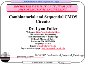 CMOS-Logic - RIT - Rochester Institute of Technology