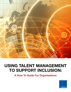 using talent management to support inclusion