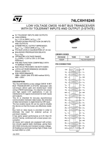 LOW VOLTAGE CMOS 16-BIT BUS TRANSCEIVER (3 - Digi-Key