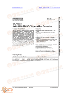GTLP16612 CMOS 18-Bit TTL/GTLP Universal Bus Transceiver