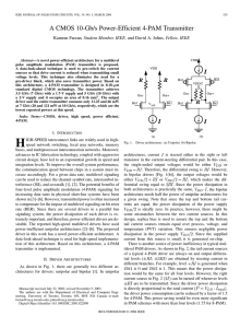 A CMOS 10-Gb/s Power-Efficient 4-PAM Transmitter