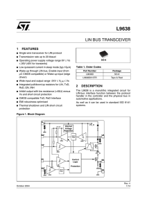 Lin bus transceiver - Future Electronics