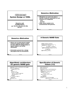 Generics and configurations