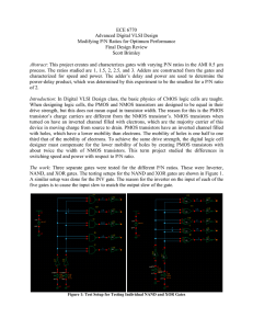 ECE 6770 Advanced Digital VLSI Design Modifying P/N Ratios for