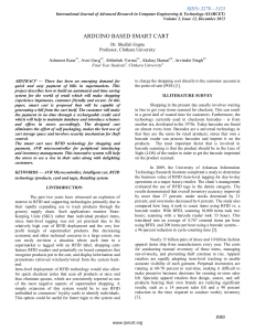 arduino based smart cart - International Journal of Advanced