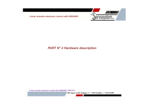 Linear actuator electronic control with ARDUINO - Setec