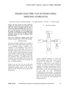 smart electric fan system using arduino atmega328