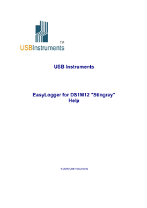 EasyLogger for DS1M12 Help