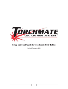 Setup and Start Guide for Torchmate CNC