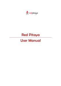 Red Pitaya User Manual