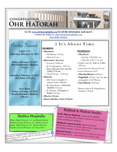 2/16/13 - Congregation Ohr HaTorah