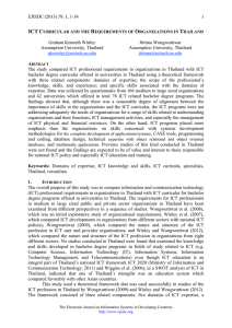 ICT CURRICULAR AND THE REQUIREMENTS OF