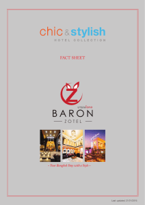 Factsheet - Baron Hotels Bangkok