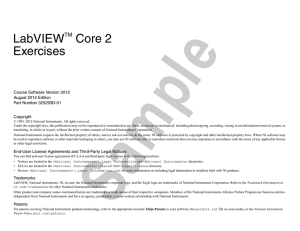 LabVIEW Core 2 Exercises