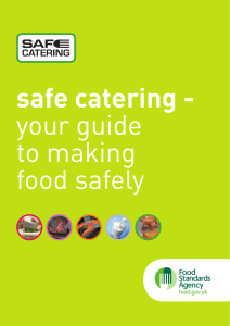Safe catering - your guide to making food safely
