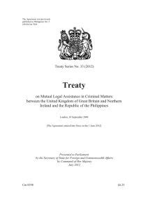 Treaty on mutual legal assistance in criminal matters