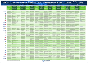 EIA framework in Latin America