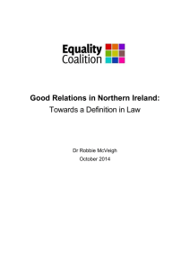 Good Relations in Northern Ireland: Towards a Definition in Law