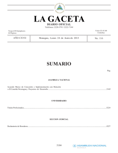 Master Concession and - Asamblea Nacional de Nicaragua