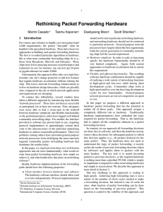 HotNets 2008 papers in one  - SIGCOMM