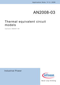 Thermal equivalent circuit models