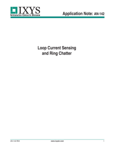 Loop Current Sensing and Ring Chatter